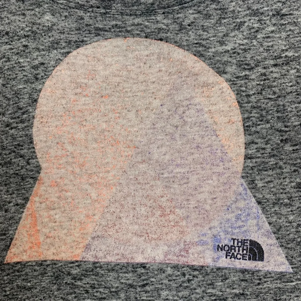 The North Face T-Shirt Womens Small Grey Graphic Slim Fit Short Sleeve Tee - Picture 2 of 7